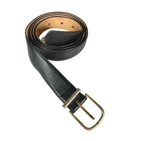 PIERRE CARDIN VINTAGE Minimalist Leather Belt - Picture 1 of 6